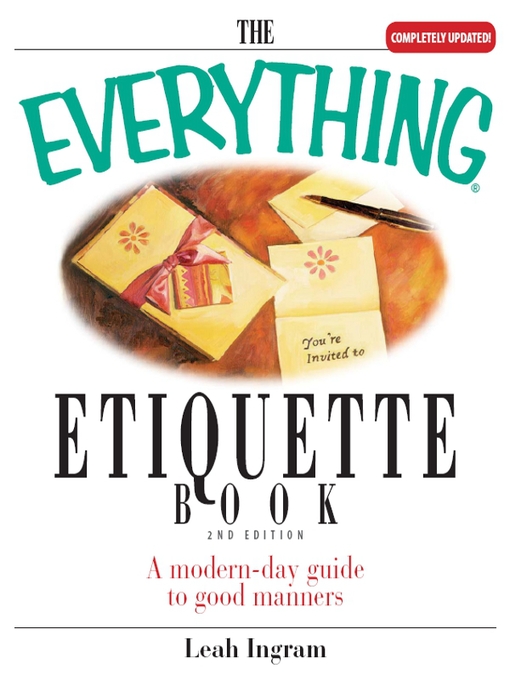 Title details for The Everything Etiquette Book by Leah Ingram - Available